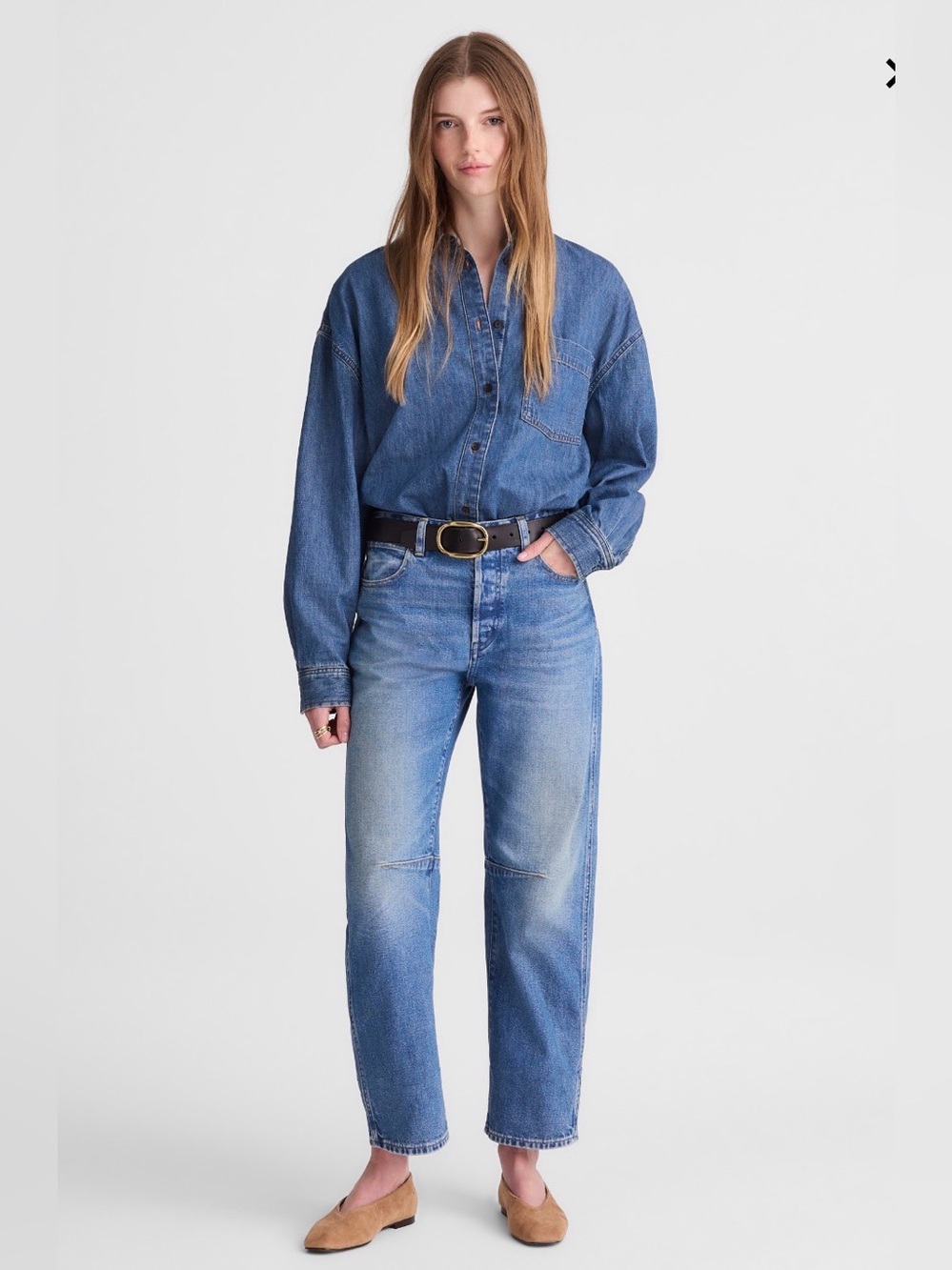 Madewell Darted Barrel Jean